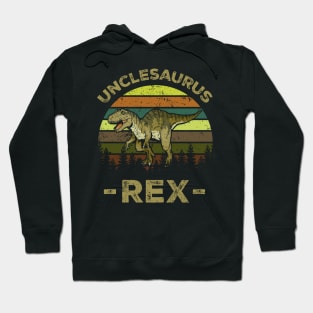 Unclesaurus T Rex Dinosaur Uncle Saurus Family Matching Hoodie